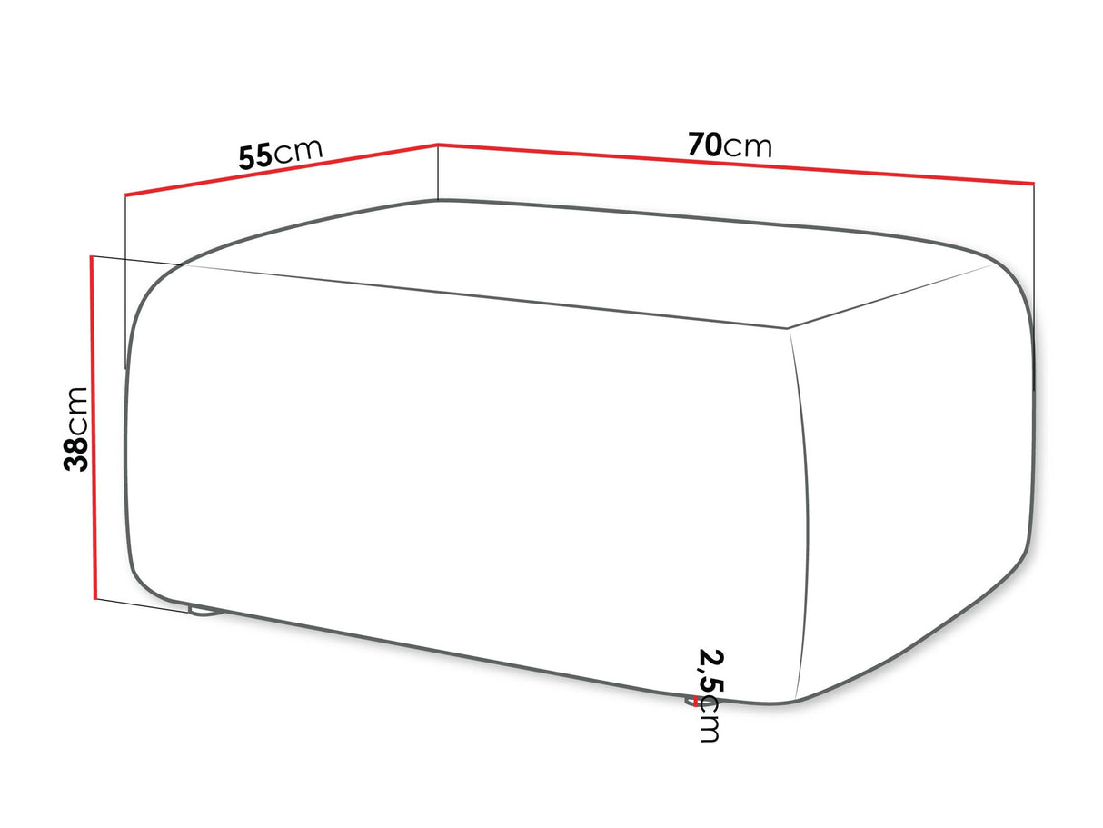 Puff Pufa PIANO, Szín: Poso 110
