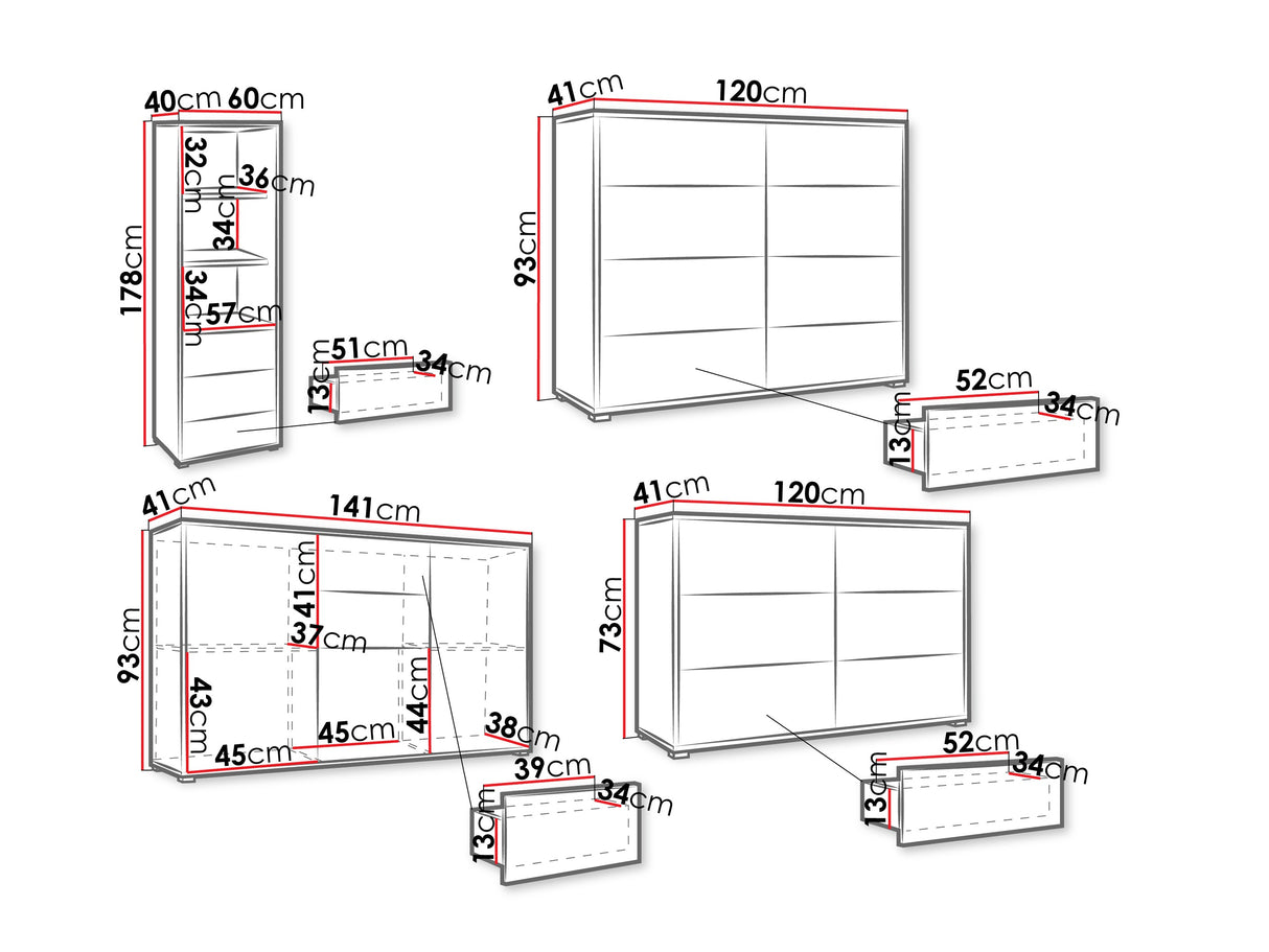 Nappali szett Gesita garnitúra Biały (Fehér) 4241815