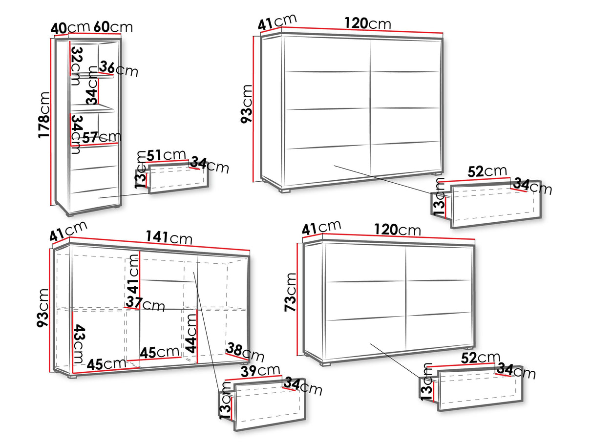 Nappali szett Zestaw GESITA II Kaszmir (Kasmír) 4241816
