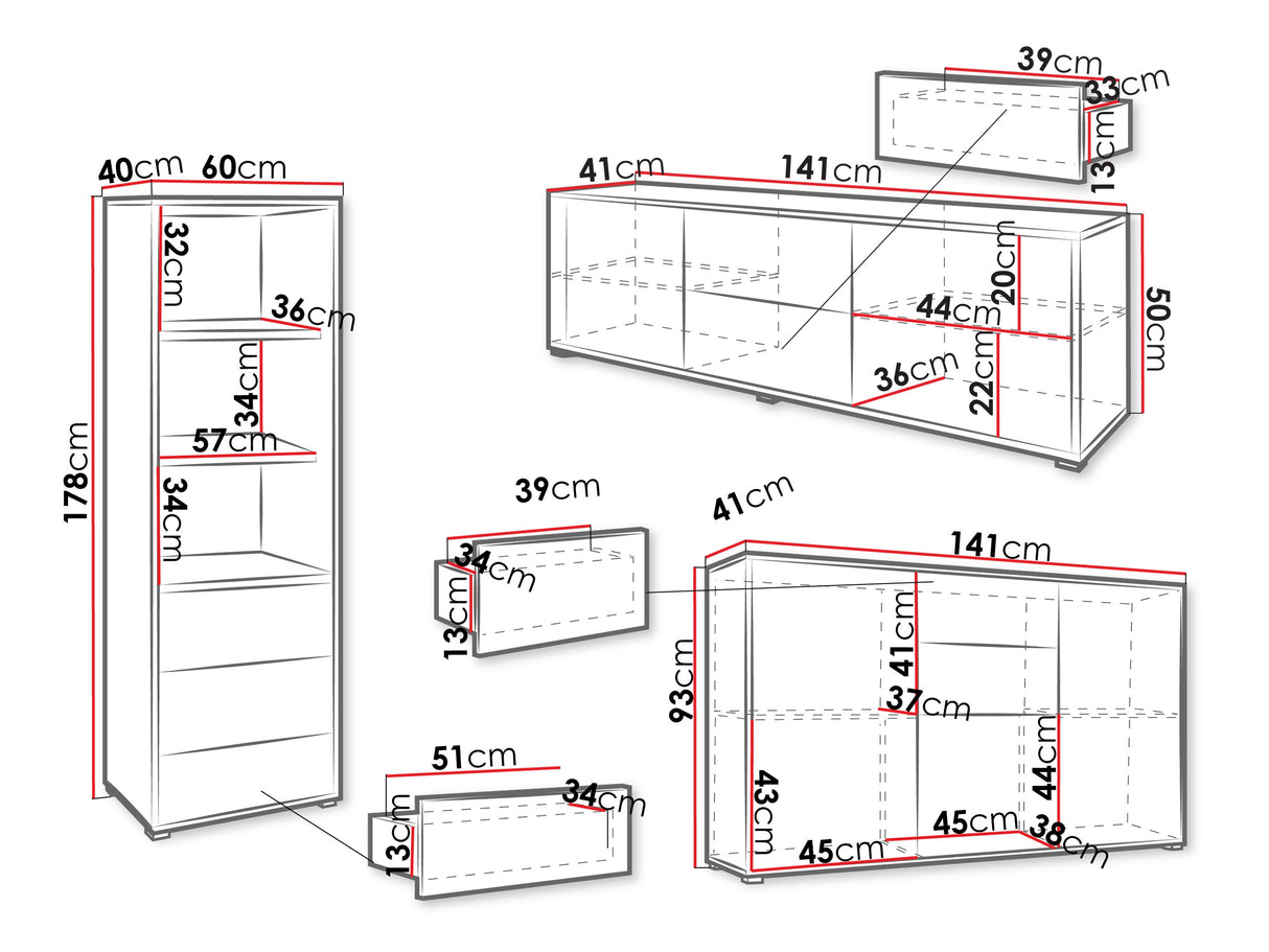 Nappali szett Zestaw GESITA III Kaszmir (Kasmír) 4241856