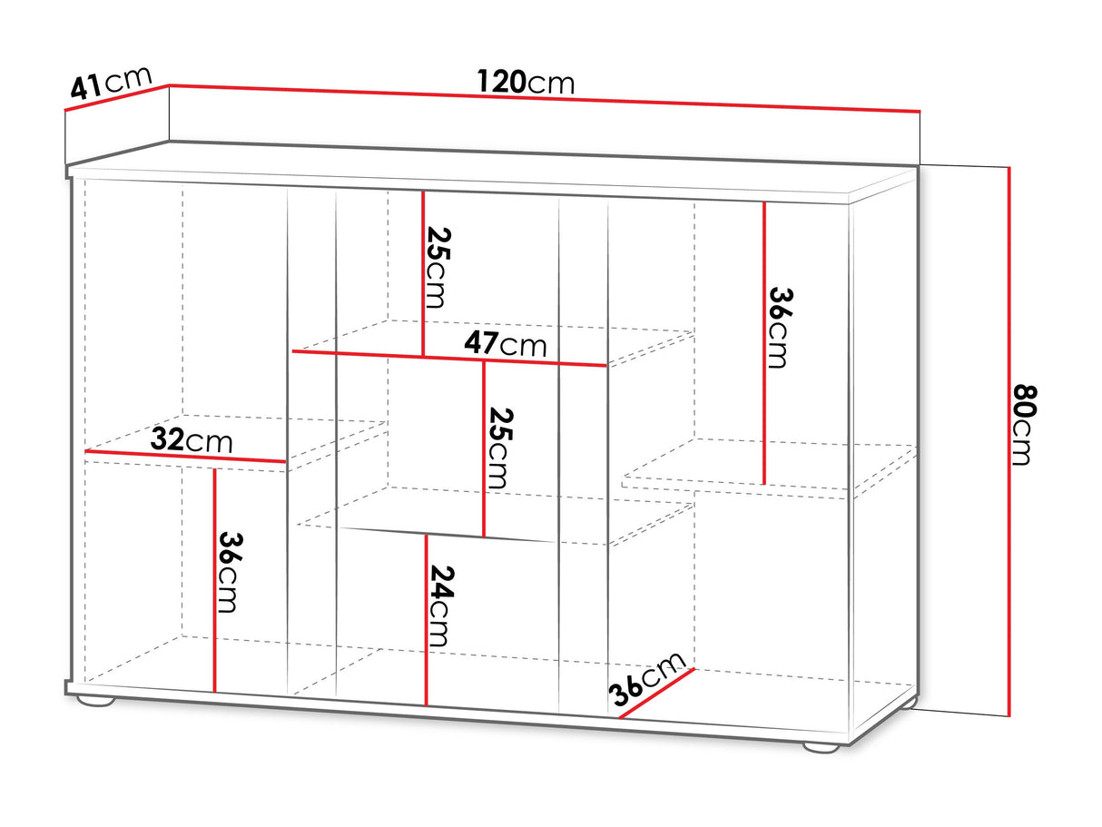 Szekrény Soho B7 (Boho B7), Szín: Kasmír + Fekete, Led világítás: RGB