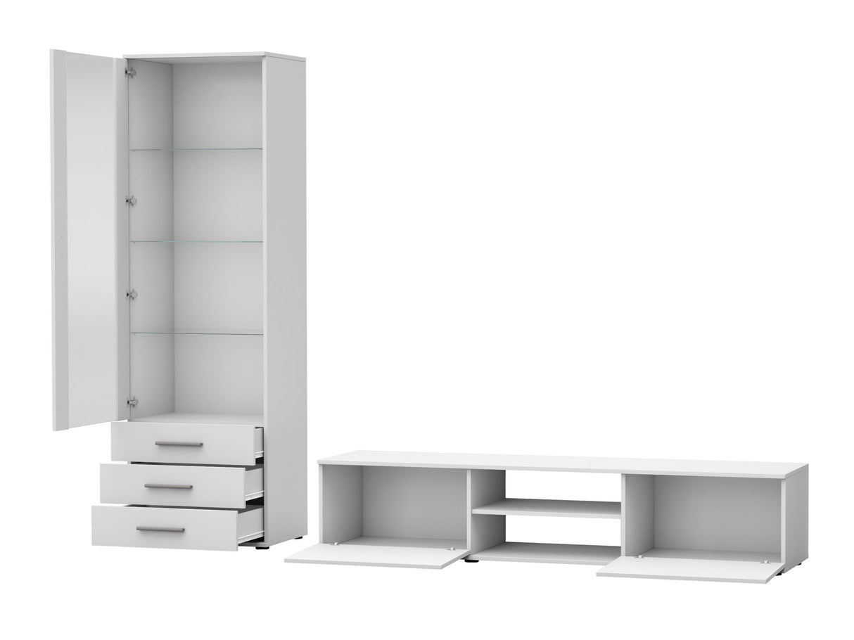 Nappali szett Soho I (Boho I), Szín: Kasmír + Fekete, Led világítás: Fehér