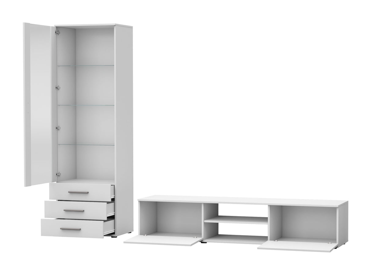 Nappali szett Soho I (Boho I), Szín: Kasmír + Fekete, Led világítás: Kék