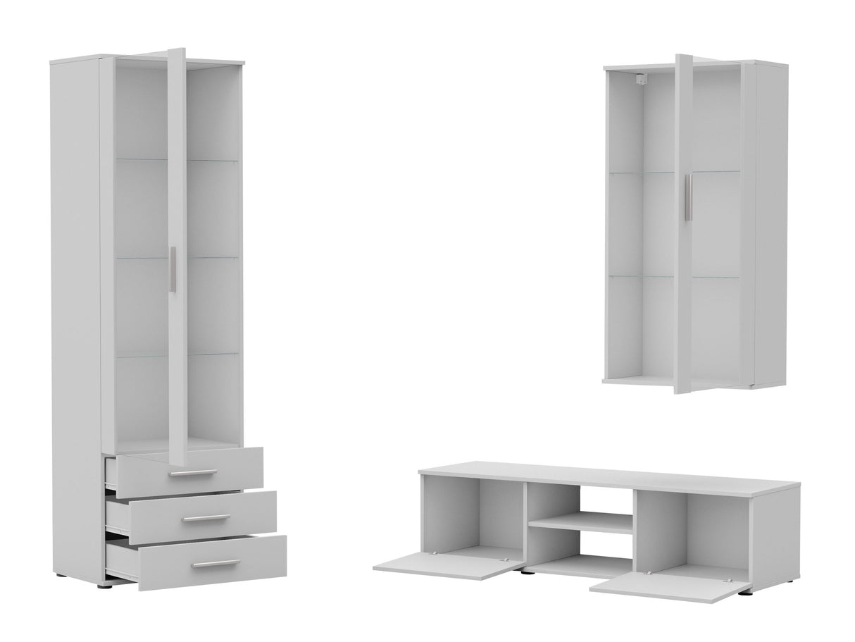 Nappali szett Soho VI (Boho VI), Szín: Kasmír + Fekete, Led világítás: Fehér