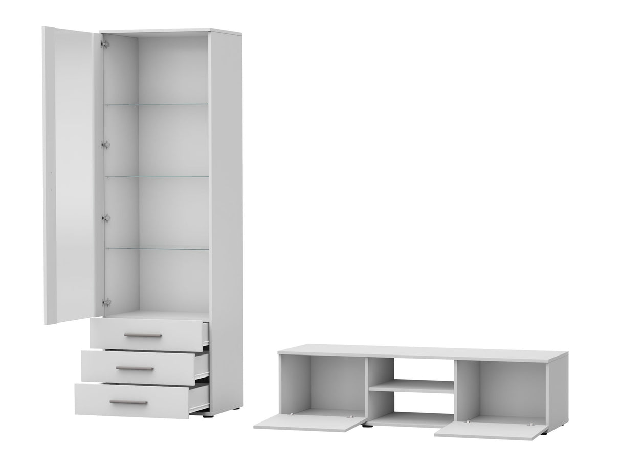 Nappali szett Soho VII (Boho VII), Szín: Kasmír + Fekete, Led világítás: Kék