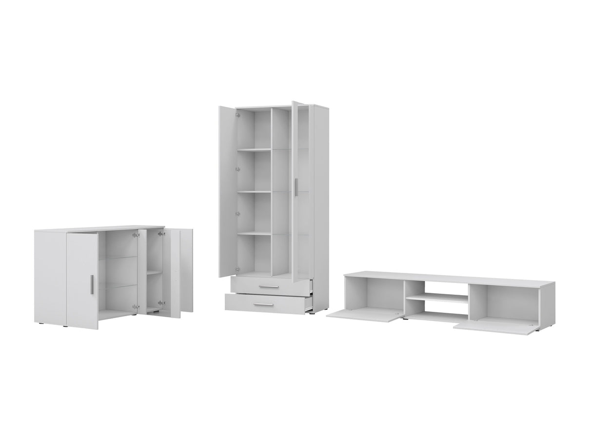 Nappali szett Soho IX (Boho IX), Szín: Kasmír + Fekete, Led világítás: Fehér