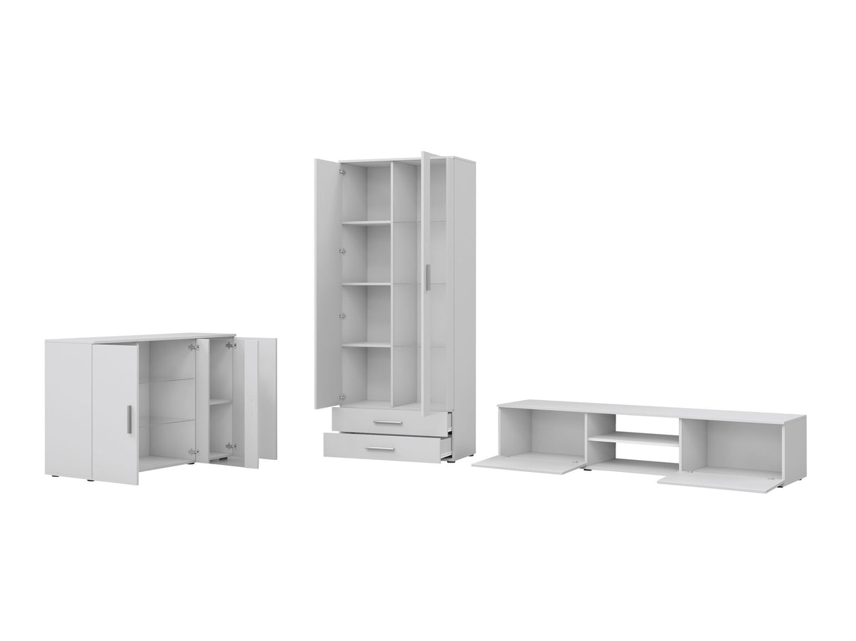 Nappali szett Soho IX (Boho IX), Szín: Kasmír + Fekete, Led világítás: Kék