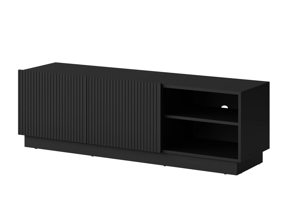 TV-állvány Szafka RTV LIVERTI 150 2D, Szín: Fekete