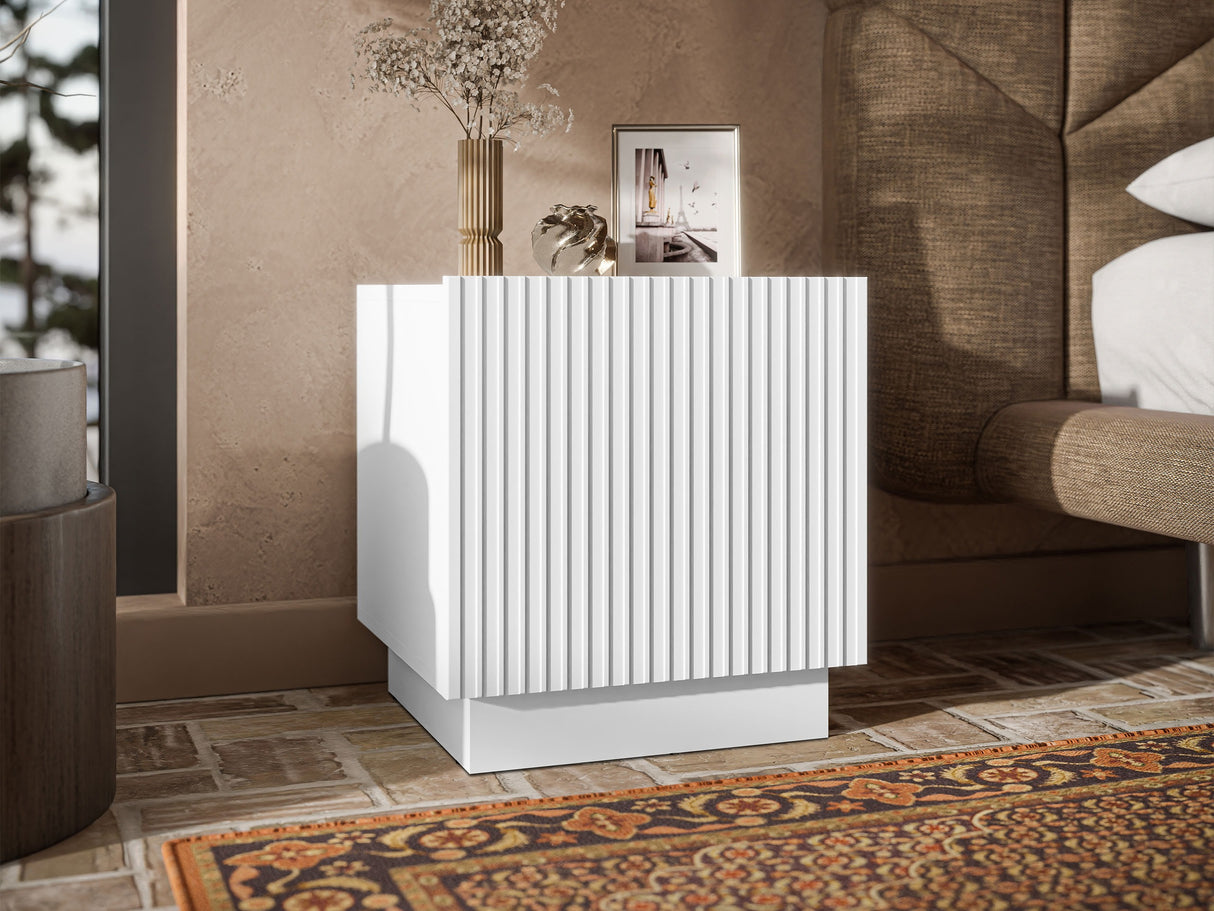 Éjjeliszekrény szett Szafka nemcna LIVERTI 1D 2szt., Szín: Fehér