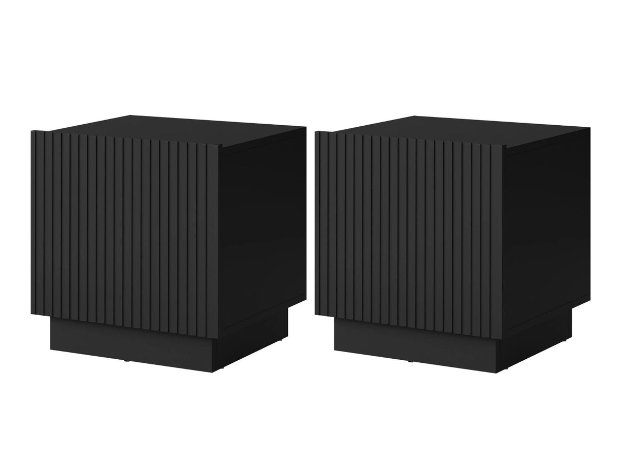 Éjjeliszekrény szett Szafka nemcna LIVERTI 1D 2szt., Szín: Fekete