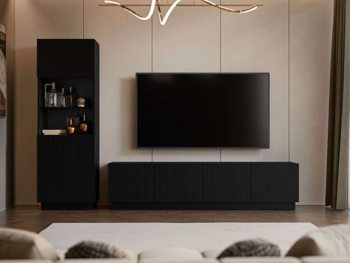 Nappali szett Meble LIVERTI I, Szín: Fekete