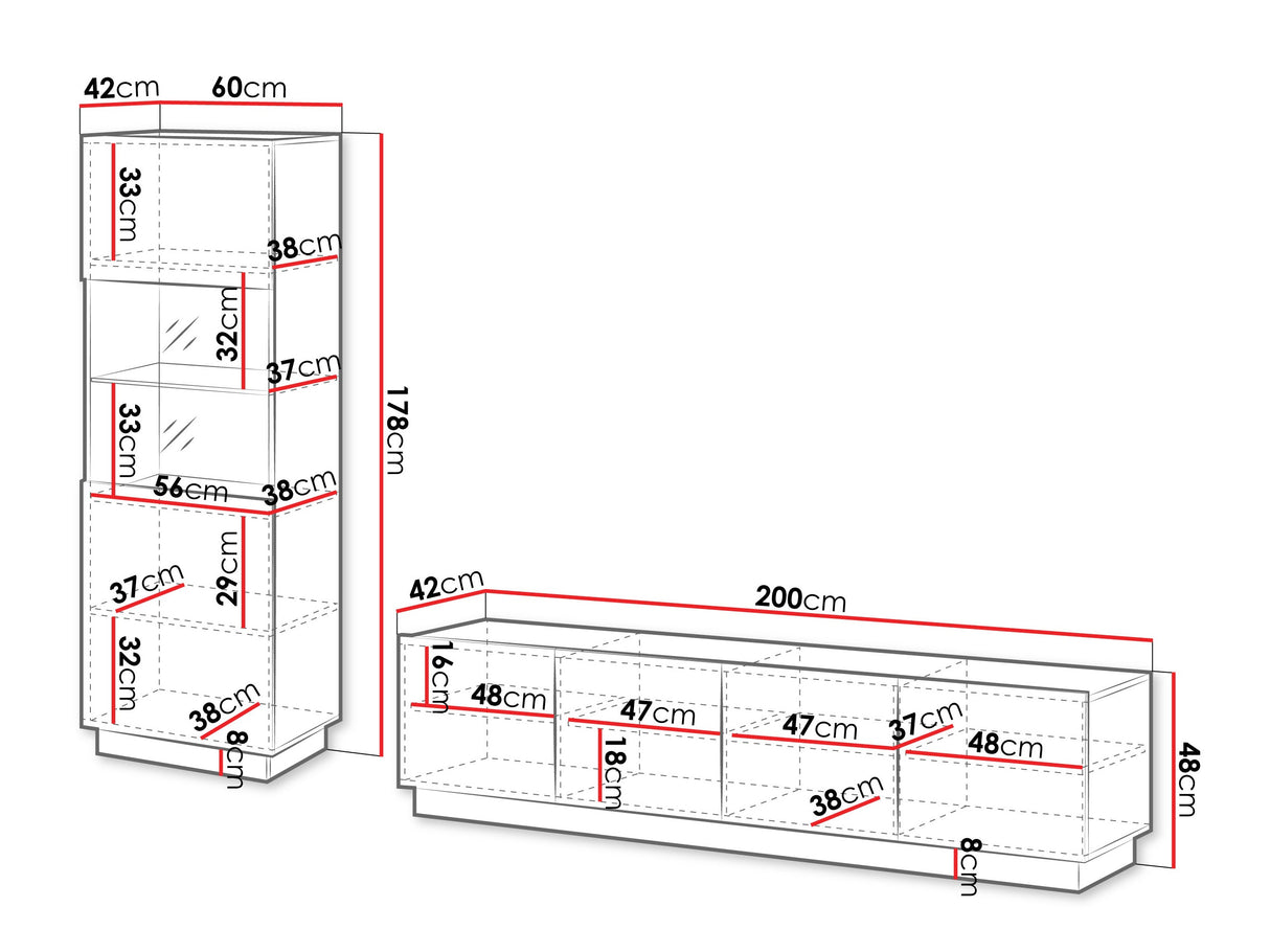 Nappali szett Meble LIVERTI I, Szín: Fekete