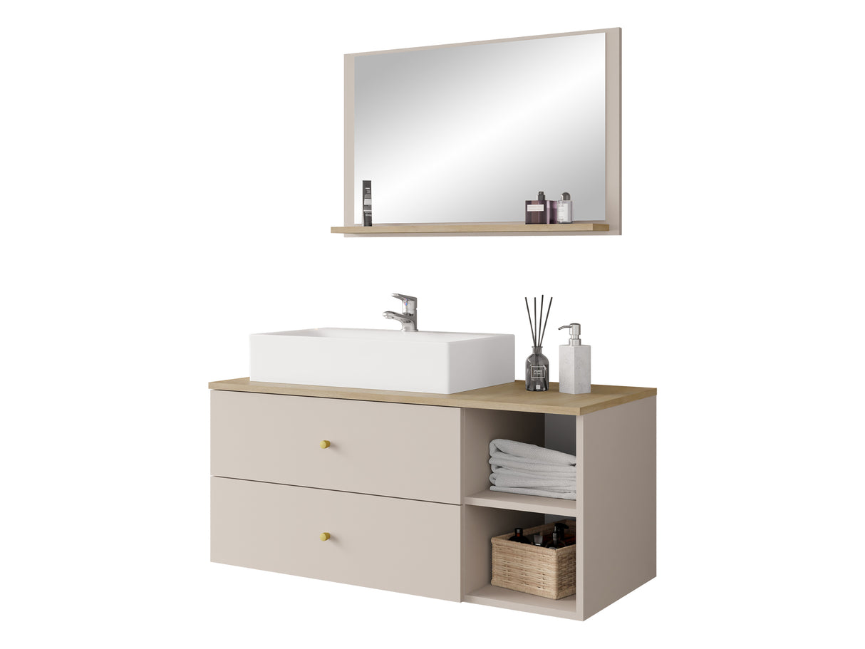 Fürdőszoba garnitúra Meble łazienkowe KERTOS I, Szín: Tölgy, Mosdókagyló: Igen 4255149