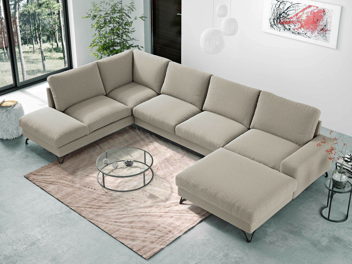 Sarokkanapé Flavio U (Salvador U), Szín: Verita 11, Változatok: Jobbos