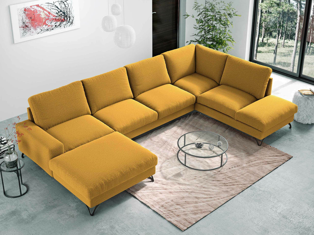 Sarokkanapé Flavio U (Salvador U), Szín: Verita 53, Változatok: Balos