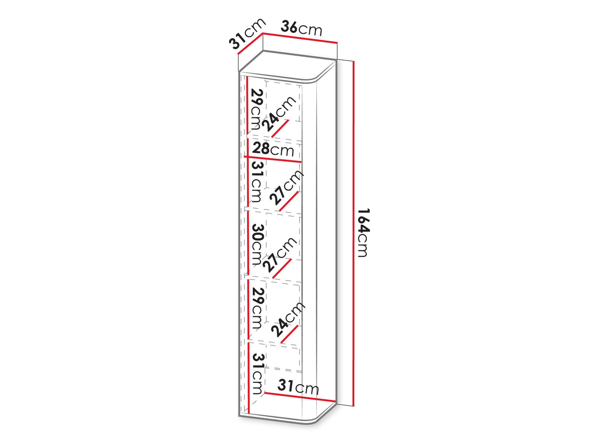 Polc Witryna pełna PHILIPPE Kaszmir