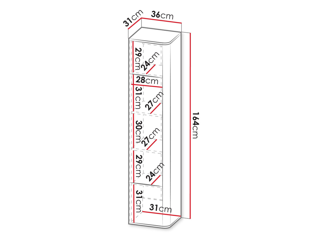 Polc Witryna szklana PHILIPPE Kaszmir