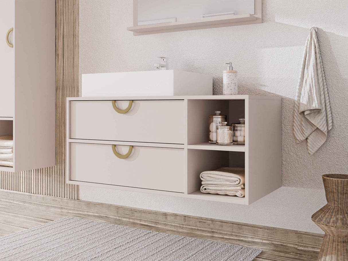 Fali szekrény mosdónak Szafka pod umywalkę ŁAZIENKA 14, Szín: Kasmír