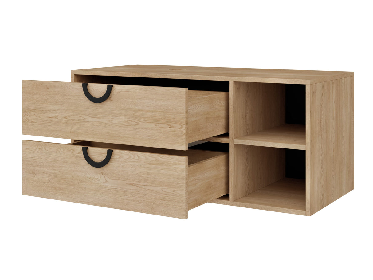 Fürdőszoba garnitúra Meble łazienkowe ŁAZIENKA 14, Szín: Tölgy, Mosdókagyló: Igen