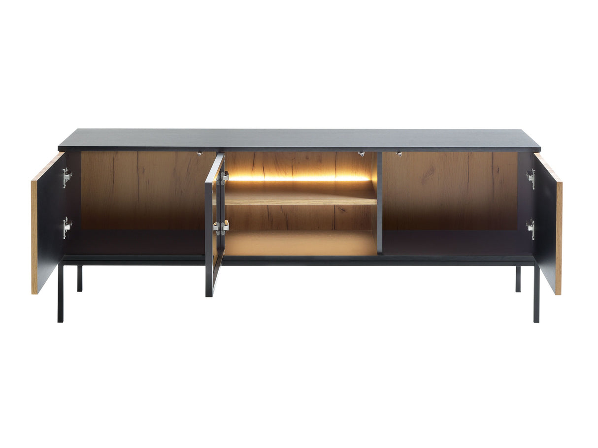 TV-állvány Szafka RTV SENTO RTV154 + LED, Szín: Kasmír