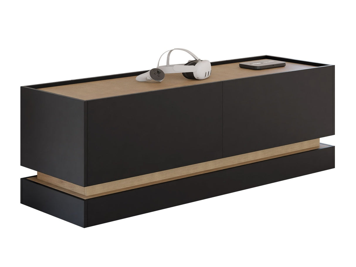 TV-állvány Szafka RTV 150 2K ZARPANT, Szín: Fekete + Tölgy