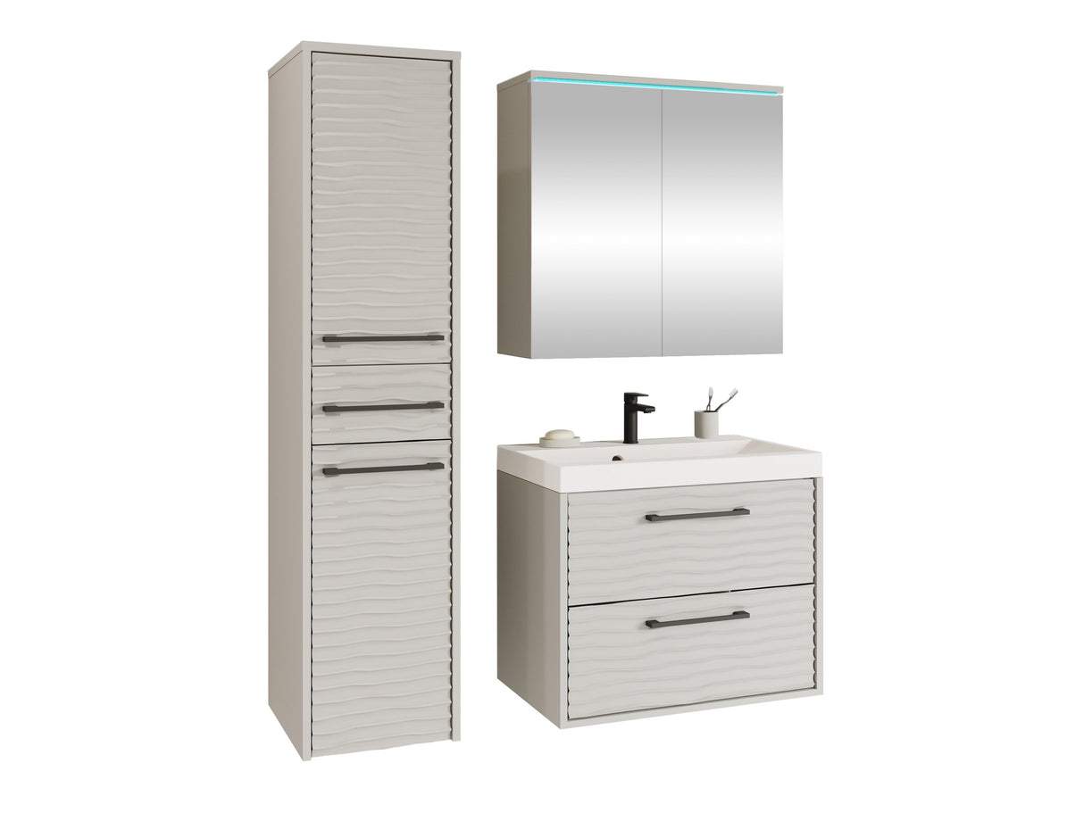 Fürdőszoba garnitúra Meble łazienkowe z umywalką CANADA I, Szín: Kasmír, Led világítás: Igen fehér