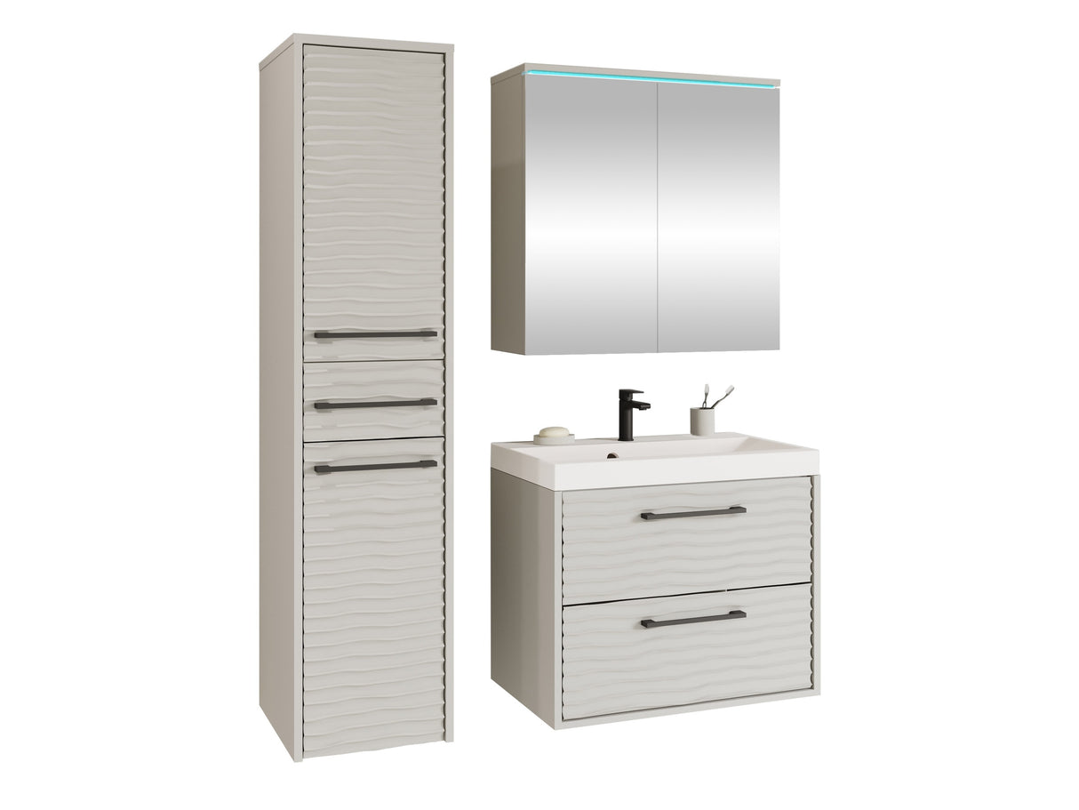 Fürdőszoba garnitúra Meble łazienkowe z umywalką CANADA I, Szín: Kasmír, Led világítás: Igen RGB
