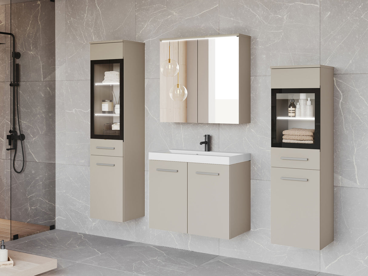 Fürdőszoba garnitúra Madrit II, Szín: Kasmír, Led világítás: Igen fehér
