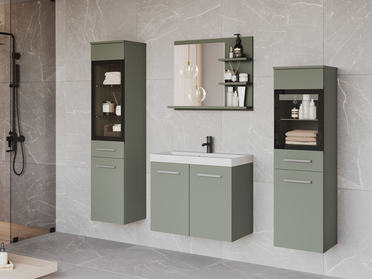 Fürdőszoba garnitúra MADRIT I, Szín: Poros zöld, Led világítás: Nem