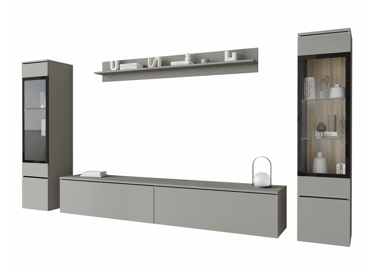 Nappali szett Vera II (Sawoti II), Szín: Szürke, Led világítás: Nem