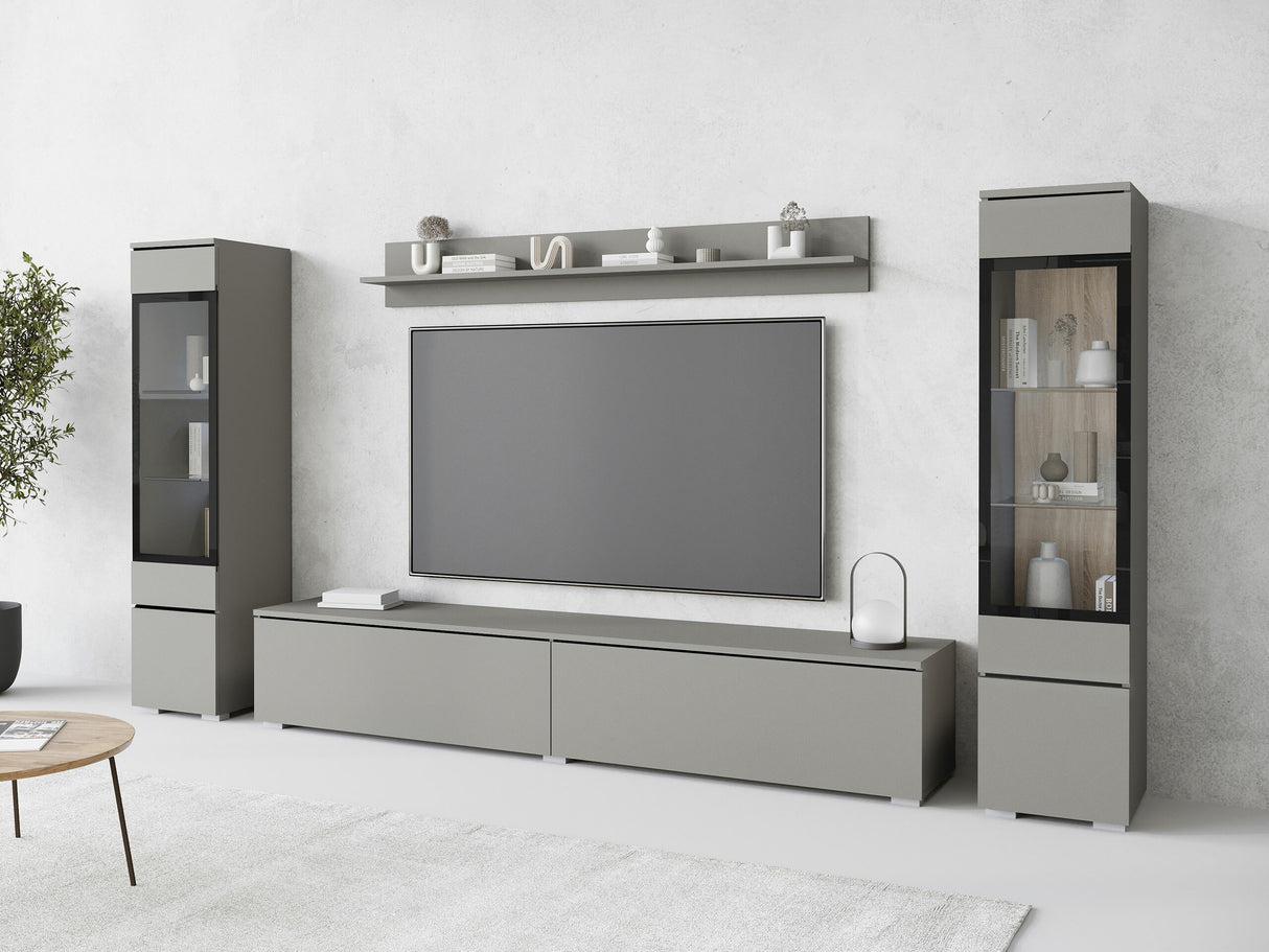 Nappali szett Vera II (Sawoti II), Szín: Szürke, Led világítás: Nem