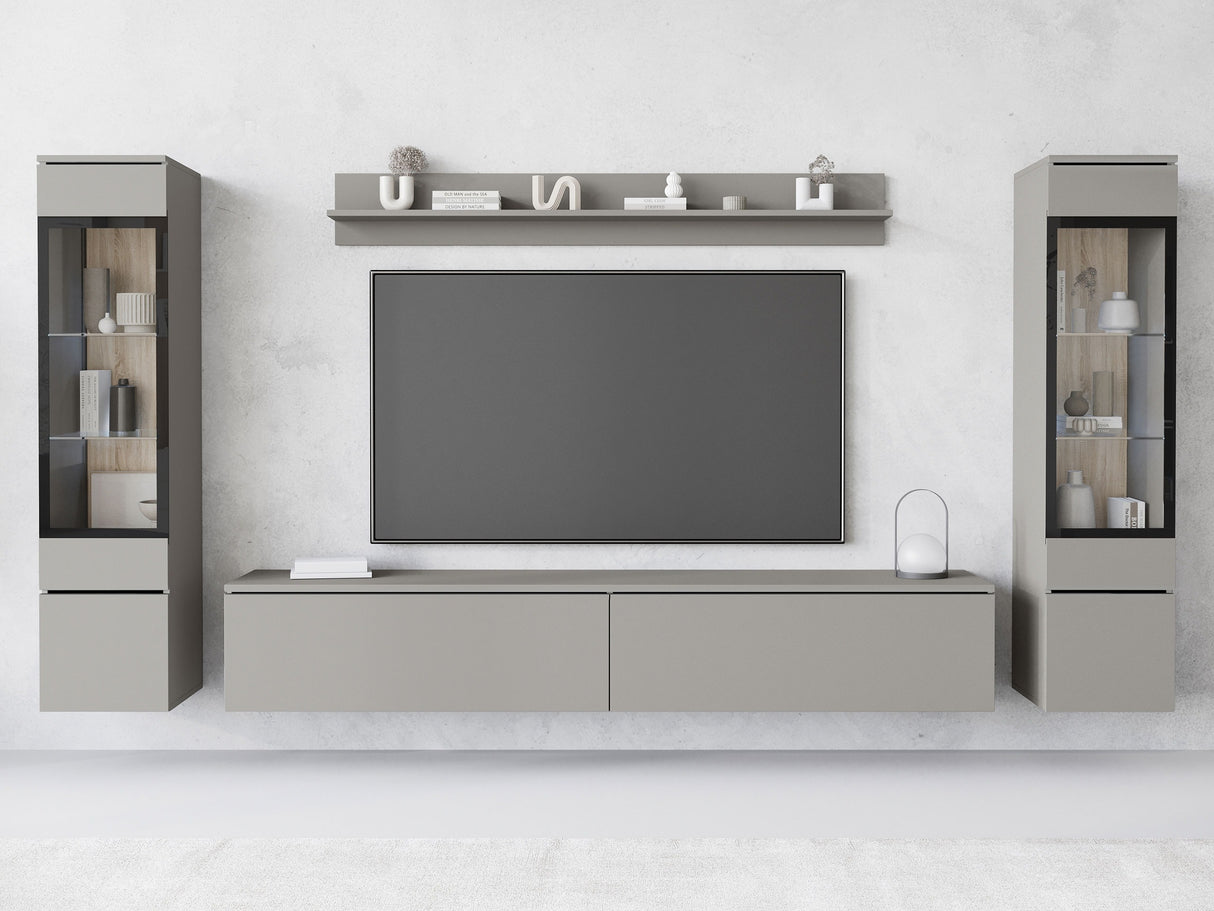 Nappali szett Vera II (Sawoti II), Szín: Szürke, Led világítás: Nem