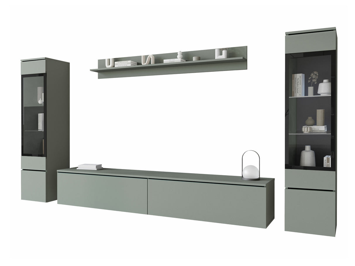 Nappali szett Vera II (Sawoti II), Szín: Poros zöld, Led világítás: Nem