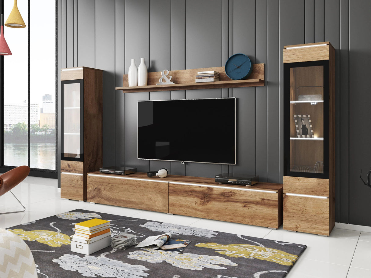 Nappali szett Vera II (Sawoti II), Szín: Wotan tölgy, Led világítás: Igen 4284392