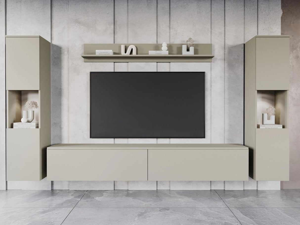 Nappali szett PARIS XL (Bamisio), Szín: Kasmír, Led világítás: Nem