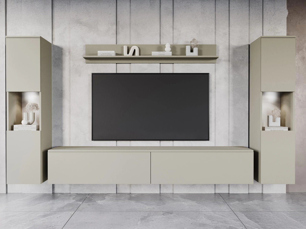 Nappali szett PARIS XL (Bamisio), Szín: Kasmír, Led világítás: Igen