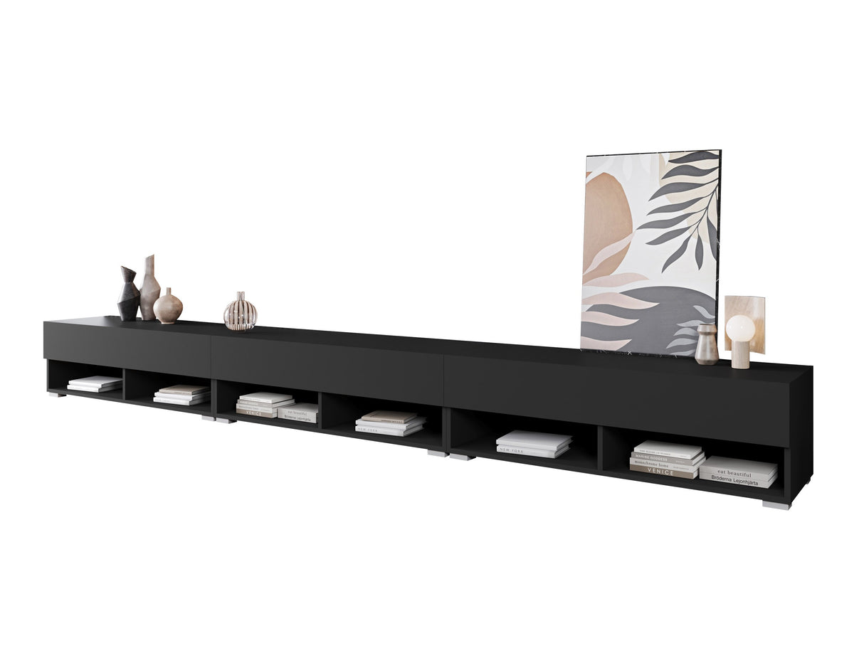 TV-állvány Lowboard A300 (Adenik 300), Szín: Grafit, Led világítás: Nem