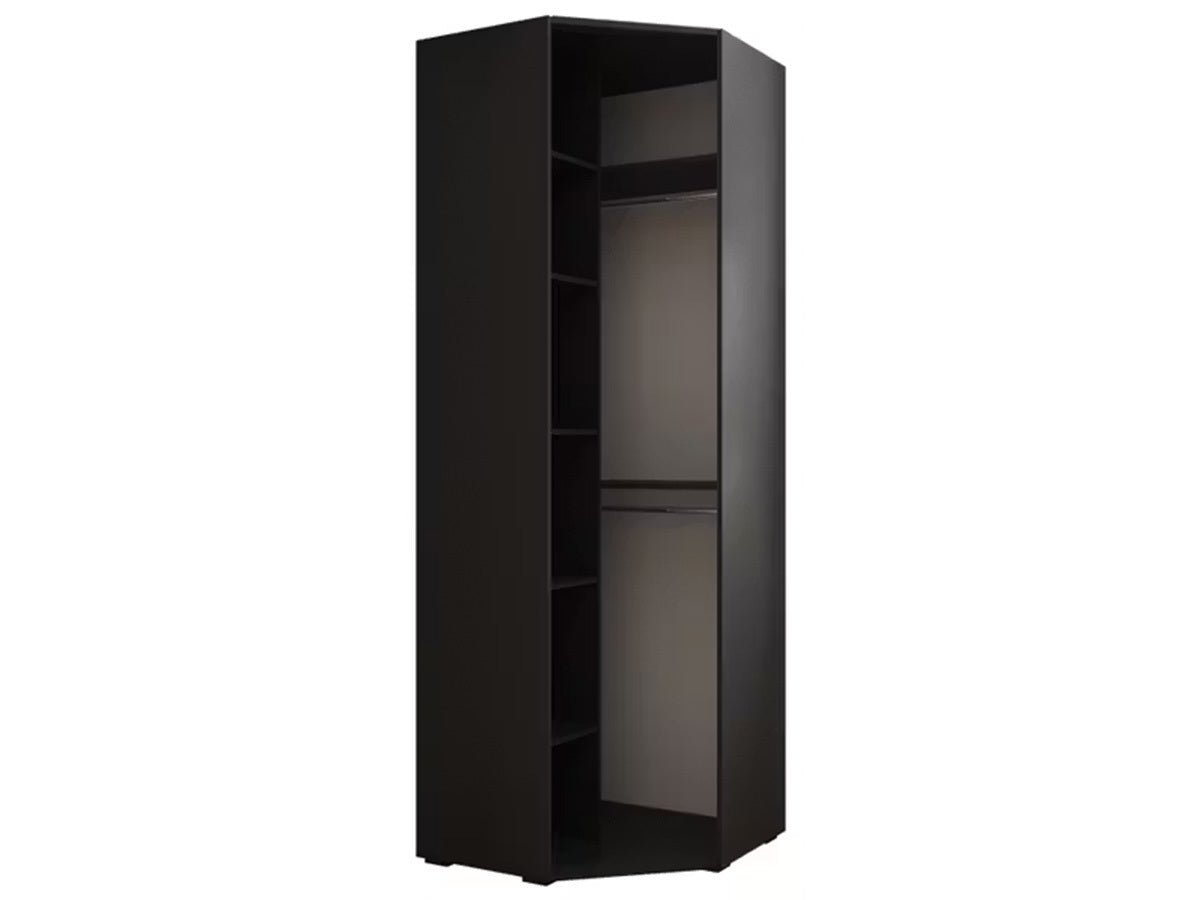 Sarokszekrény Szafa narożna INOVA 4, Szín: Fekete, Fogantyú színe: Fekete 4285775