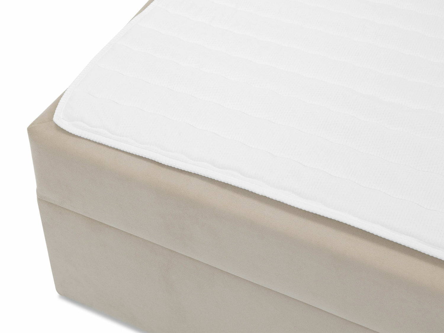 Kontinentális ágy Łóżko kontynentalne TIRULO + topper M, Szín: Manila 02, Alvó felület mérete: 140 x 200 cm