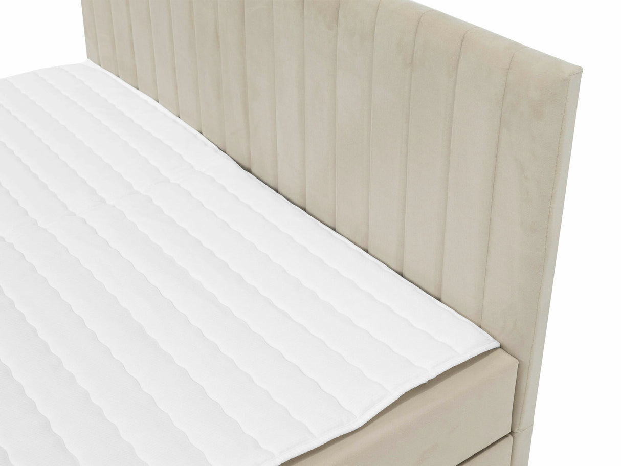 Kontinentális ágy Łóżko kontynentalne TIRULO + topper M, Szín: Manila 35, Alvó felület mérete: 160 x 200 cm