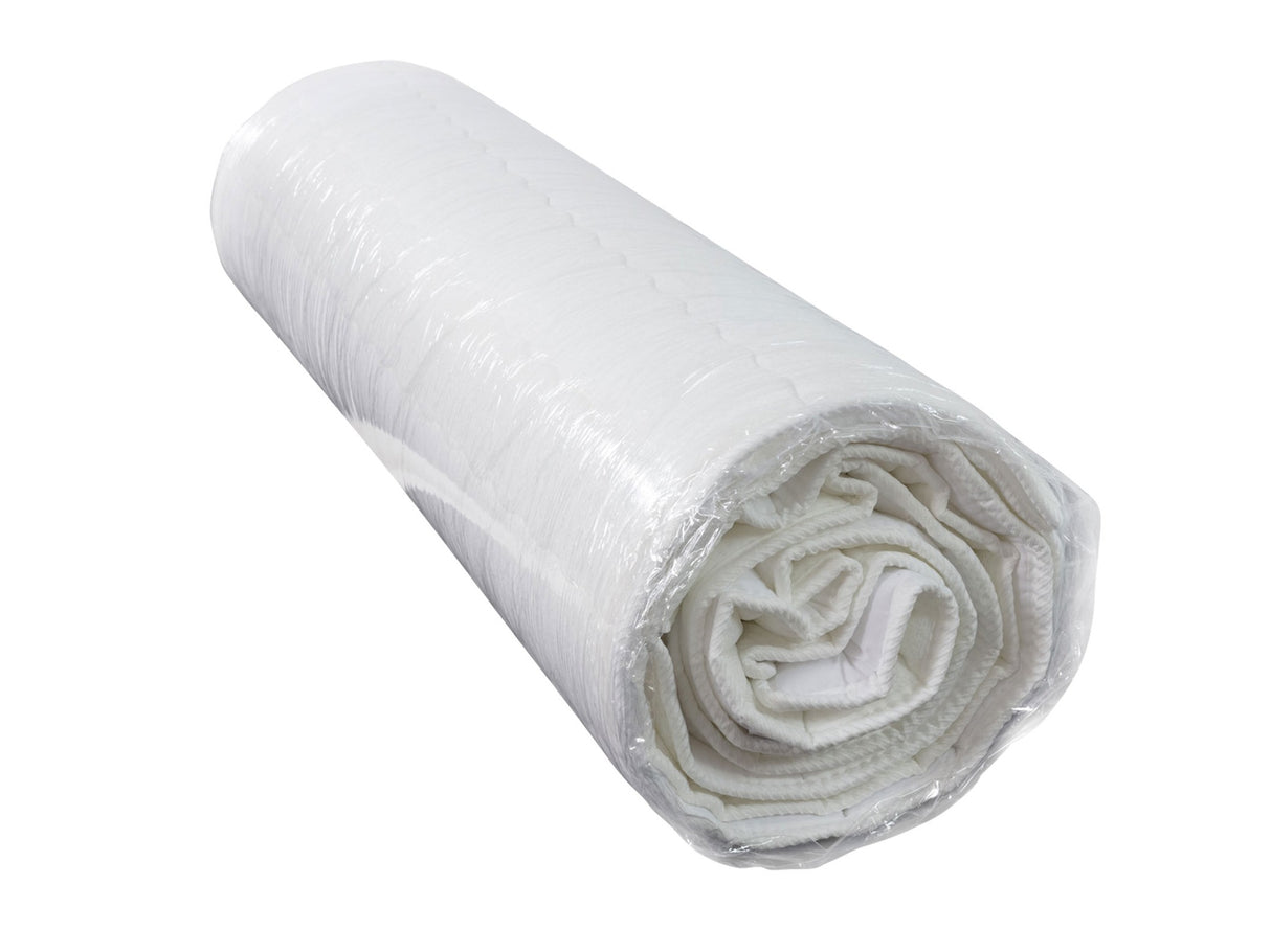 Kontinentális ágy Łóżko kontynentalne TIRULO + topper M, Szín: Manila 18, Alvó felület mérete: 140 x 200 cm