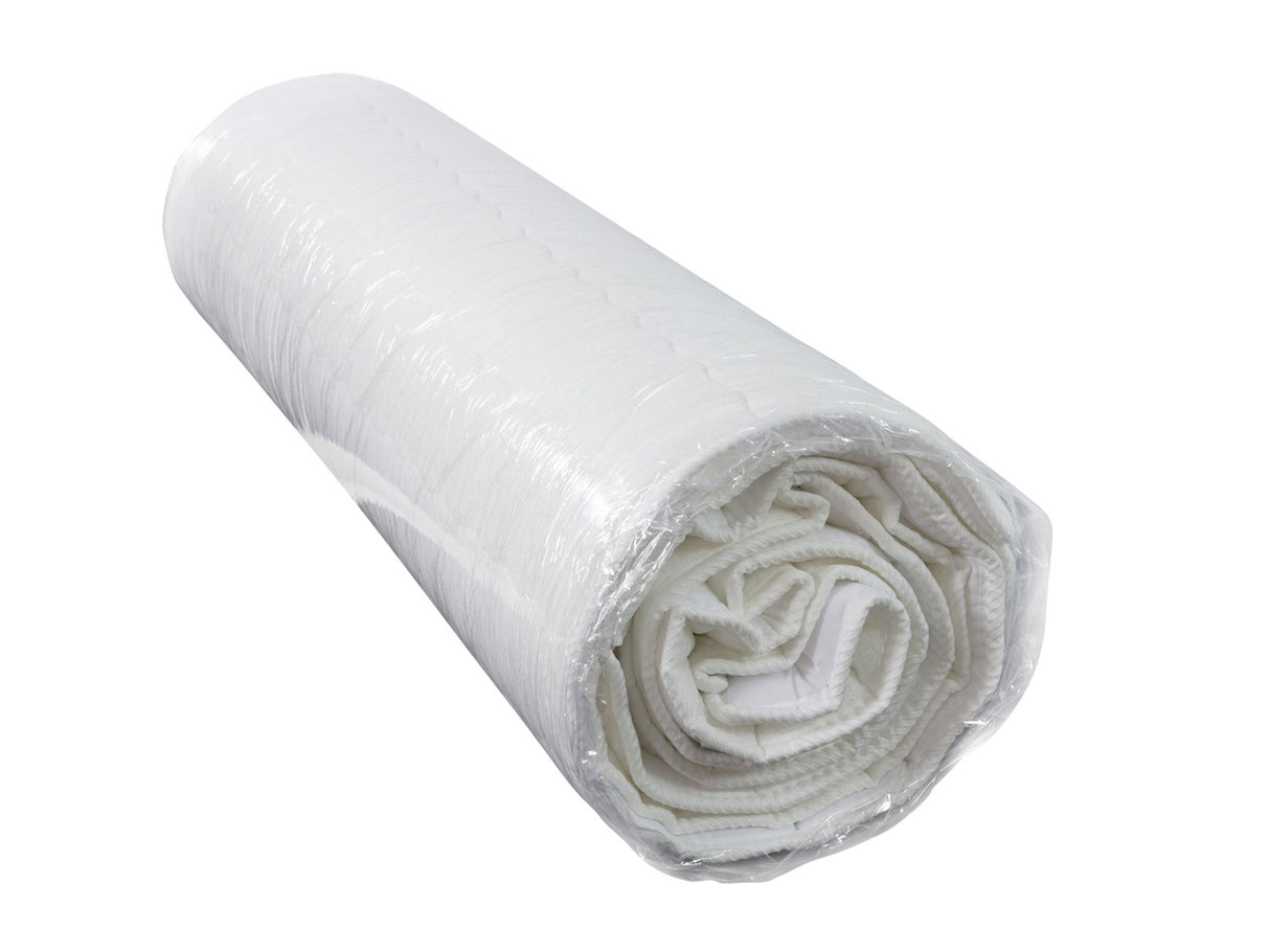 Kontinentális ágy Łóżko kontynentalne TIRULO + topper M, Szín: Manila 18, Alvó felület mérete: 180 x 200 cm