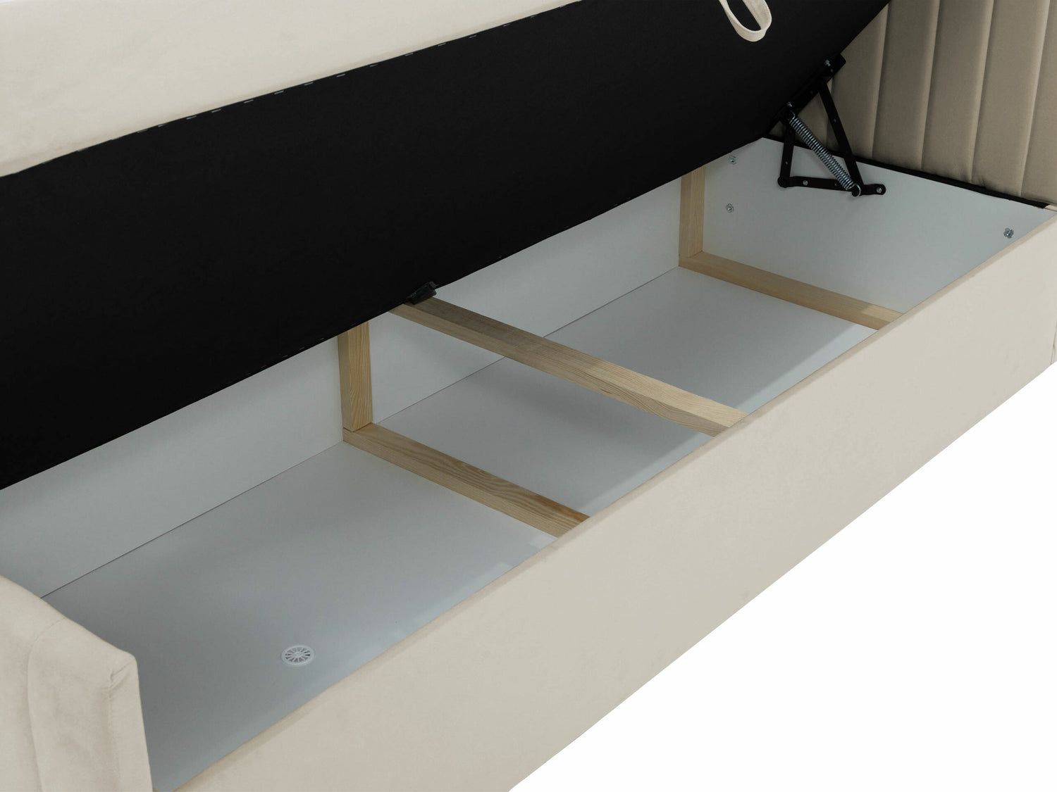 Kontinentális ágy Łóżko kontynentalne TIRULO FIX + topper M, Szín: Manila 18, Alvó felület mérete: 160 x 200 cm