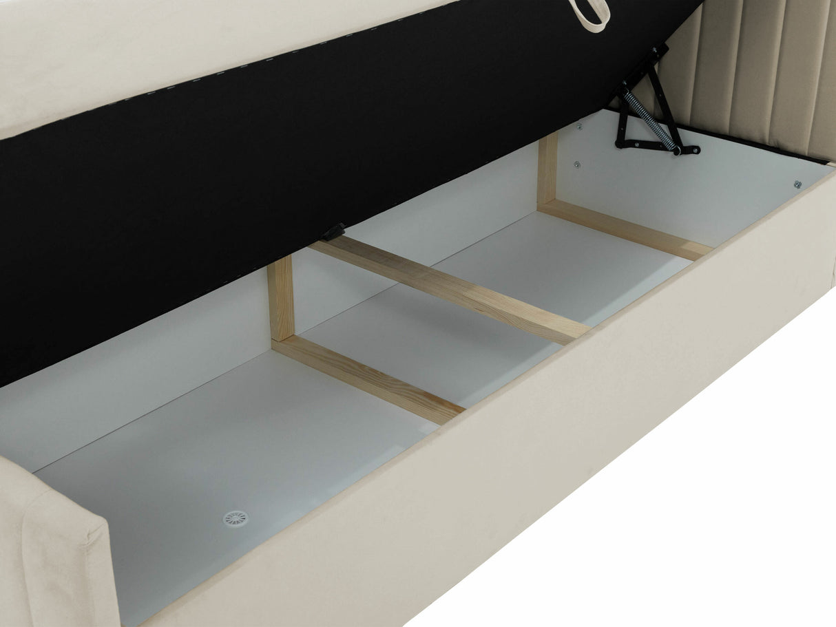 Kontinentális ágy Łóżko kontynentalne TIRULO FIX + topper M, Szín: Manila 35, Alvó felület mérete: 180 x 200 cm