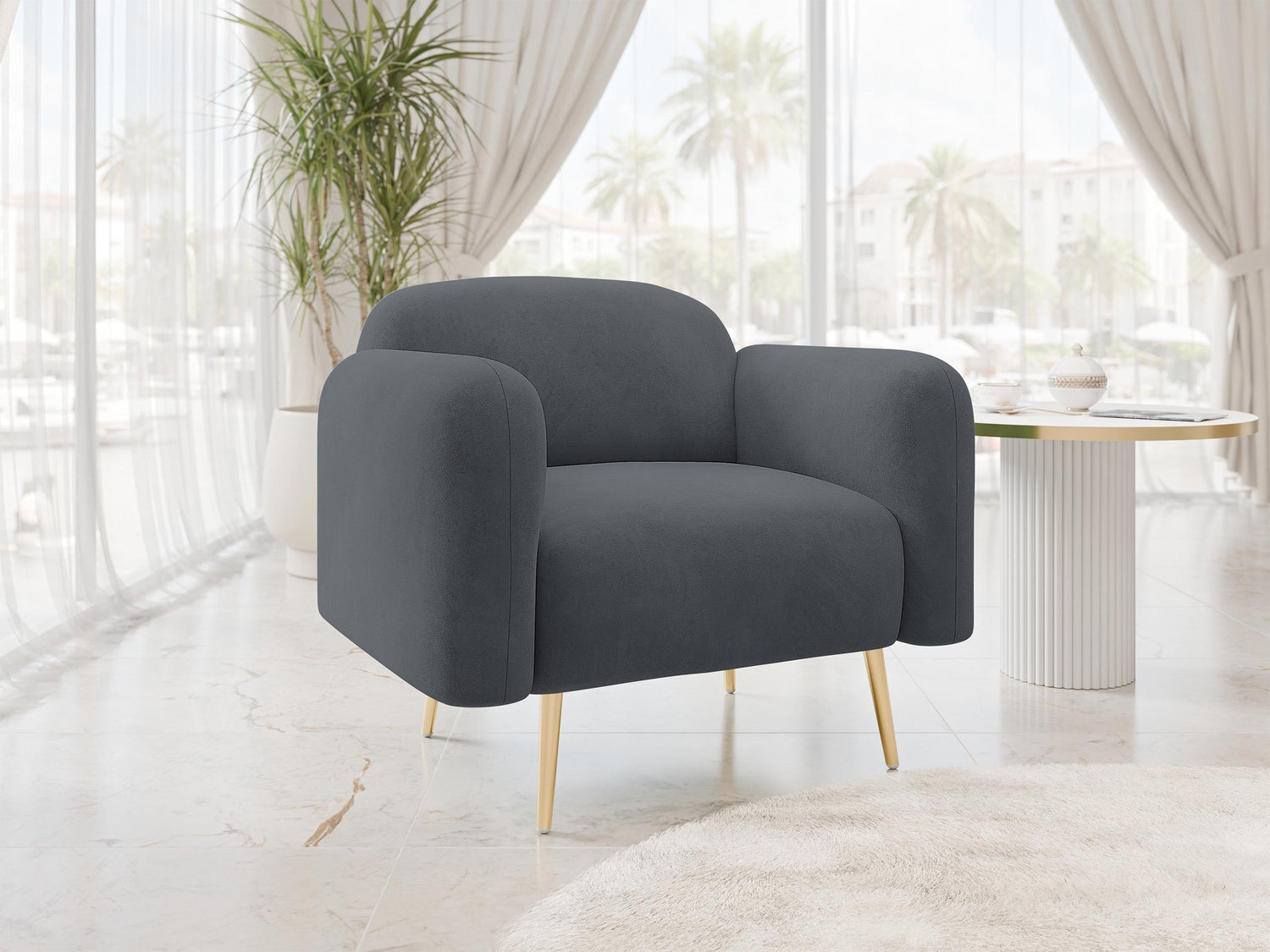 Fotel Fotel NAMI 1, Szín: Uttario Velvet 2970