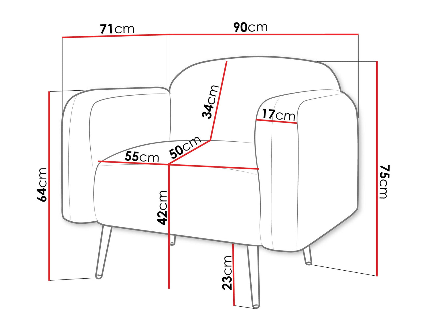 Fotel Fotel NAMI 1, Szín: Uttario Velvet 2970