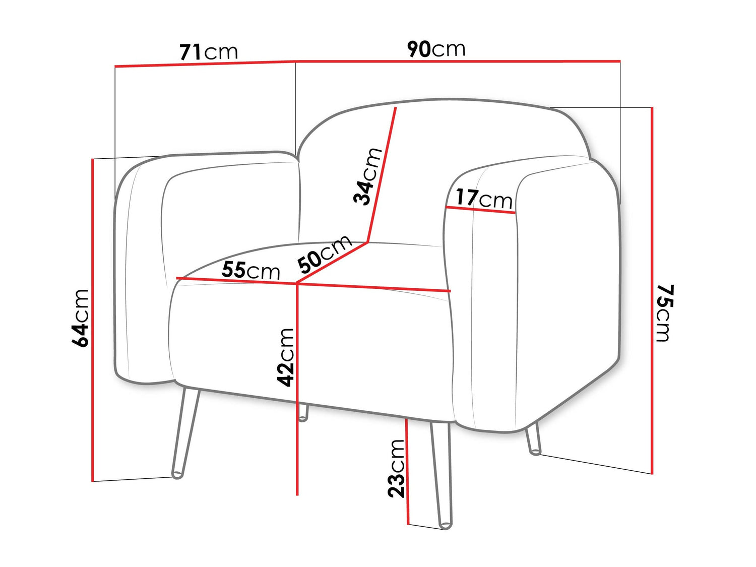 Fotel Fotel NAMI 1, Szín: Uttario Velvet 2972