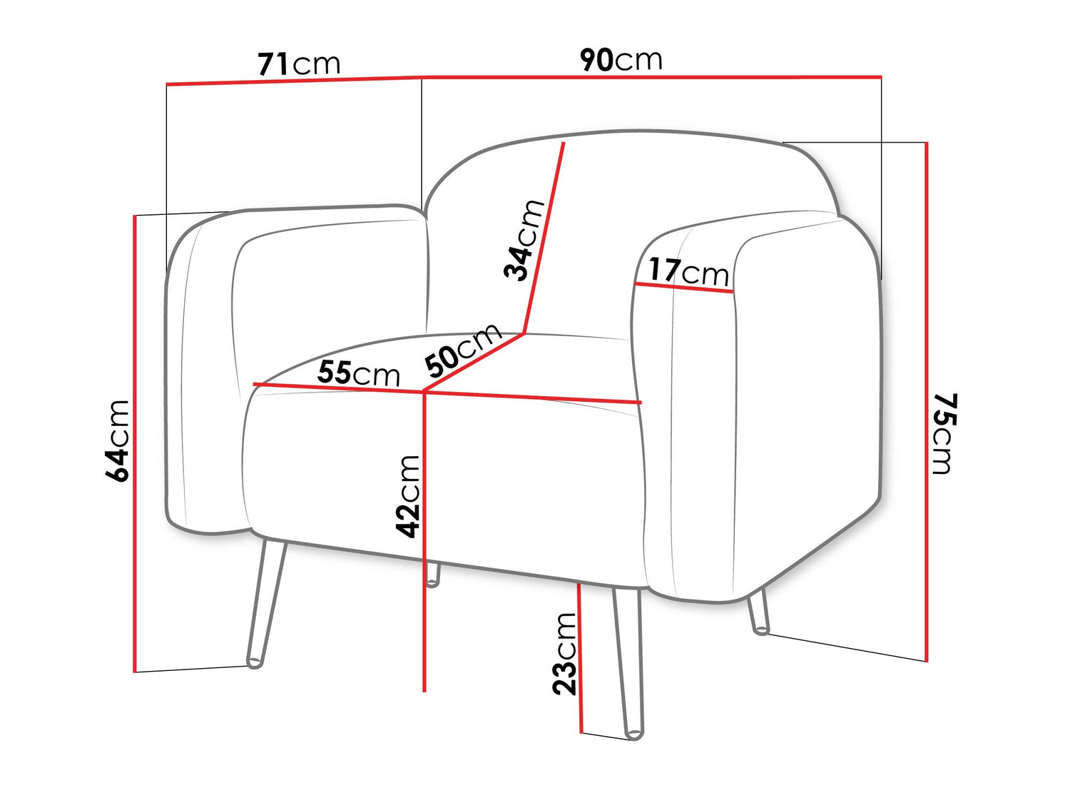 Fotel Fotel NAMI 1, Szín: Uttario Velvet 2978