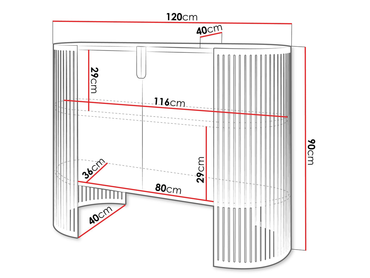 Szekrény Komoda FIKOLI, Szín: Rózsaszín + Fekete