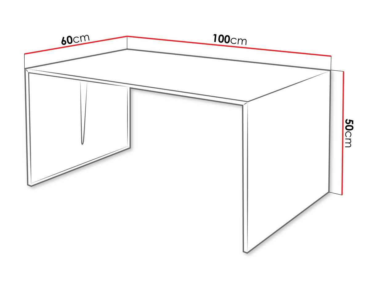 Dohányzóasztal Stolik kawowy MOCCA 4, Szín: Fekete